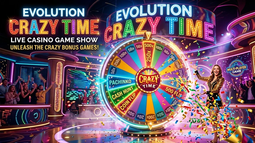 Crazy Time Live Casino BD - Evolution Gaming HEHE555 VIP Showcase Banner