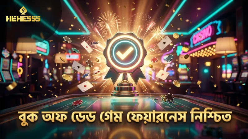 গ্লোবাল গেমিং ল্যাবস দ্বারা প্রত্যয়িত বুক অফ ডেড গেম ফেয়ারনেস।