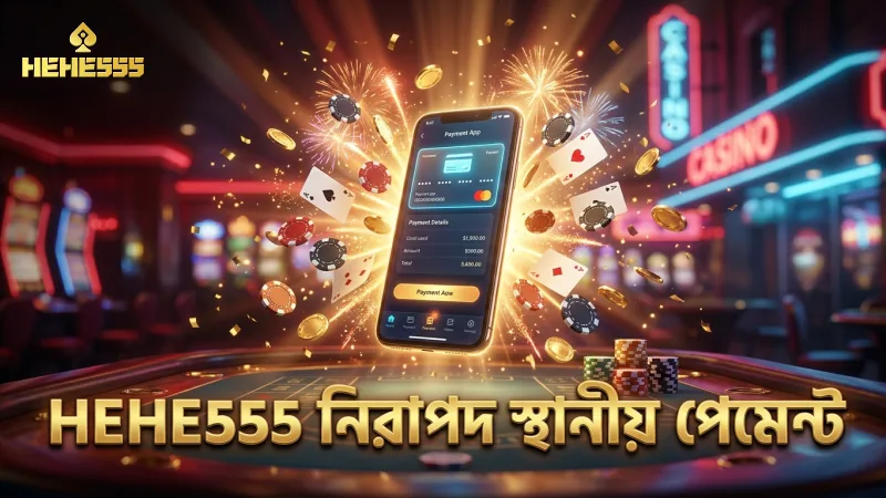 নিরাপদ লেনদেন নিশ্চিত করতে HEHE555-এর স্থানীয় পেমেন্ট সিস্টেম।