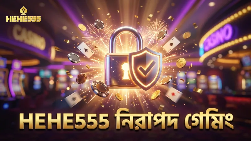 HEHE555 প্ল্যাটফর্মে নিরাপদ ও স্বচ্ছ গেমিং পরিবেশ নিশ্চিত।