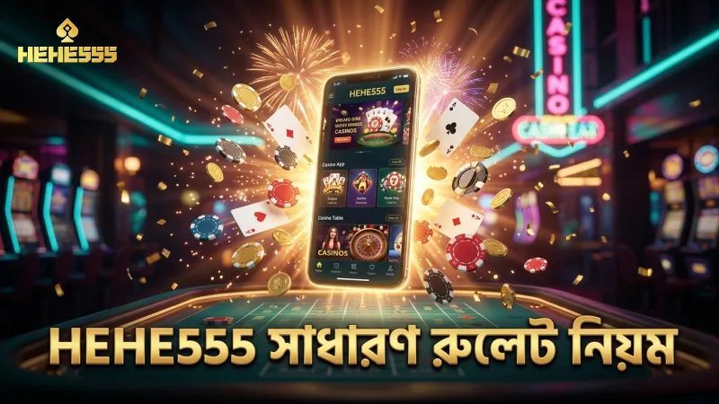 HEHE555 প্ল্যাটফর্মে সাধারণ রুলেটের খেলা ও নিয়ম